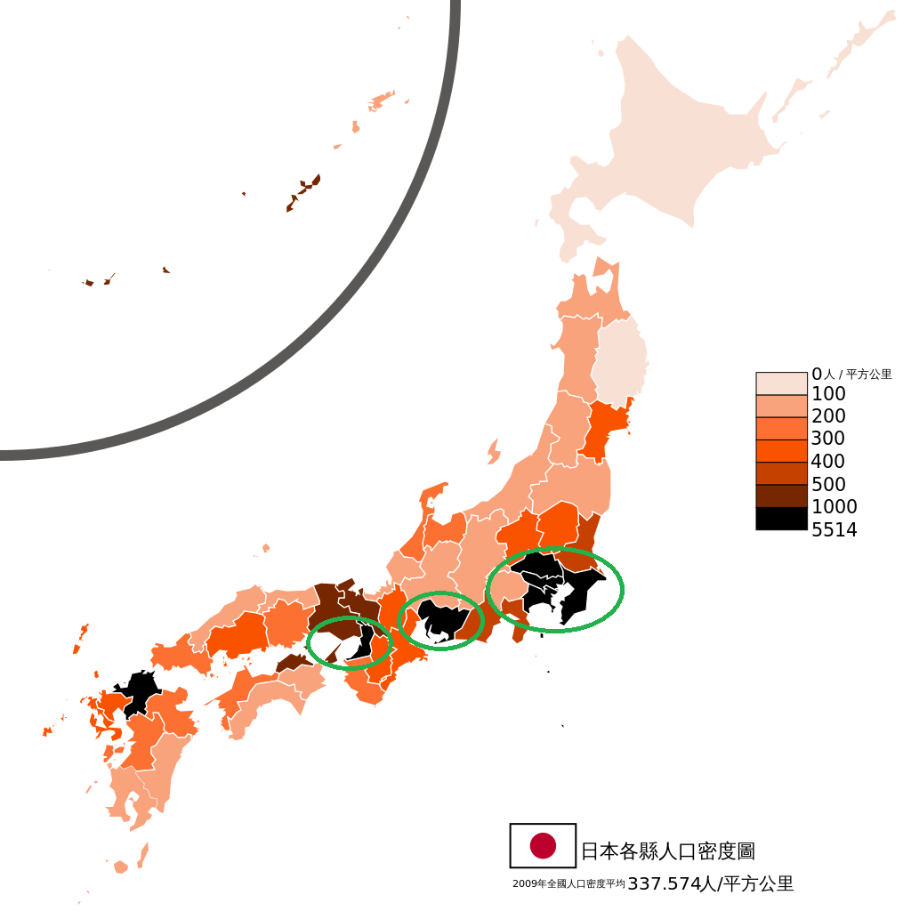 日本的人口密度_中国城市人口密度排名如何