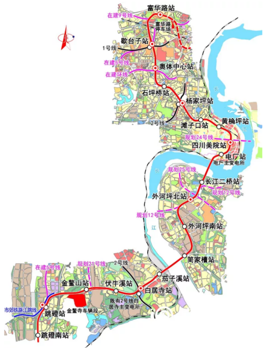 重庆轨道21号线路线图图片